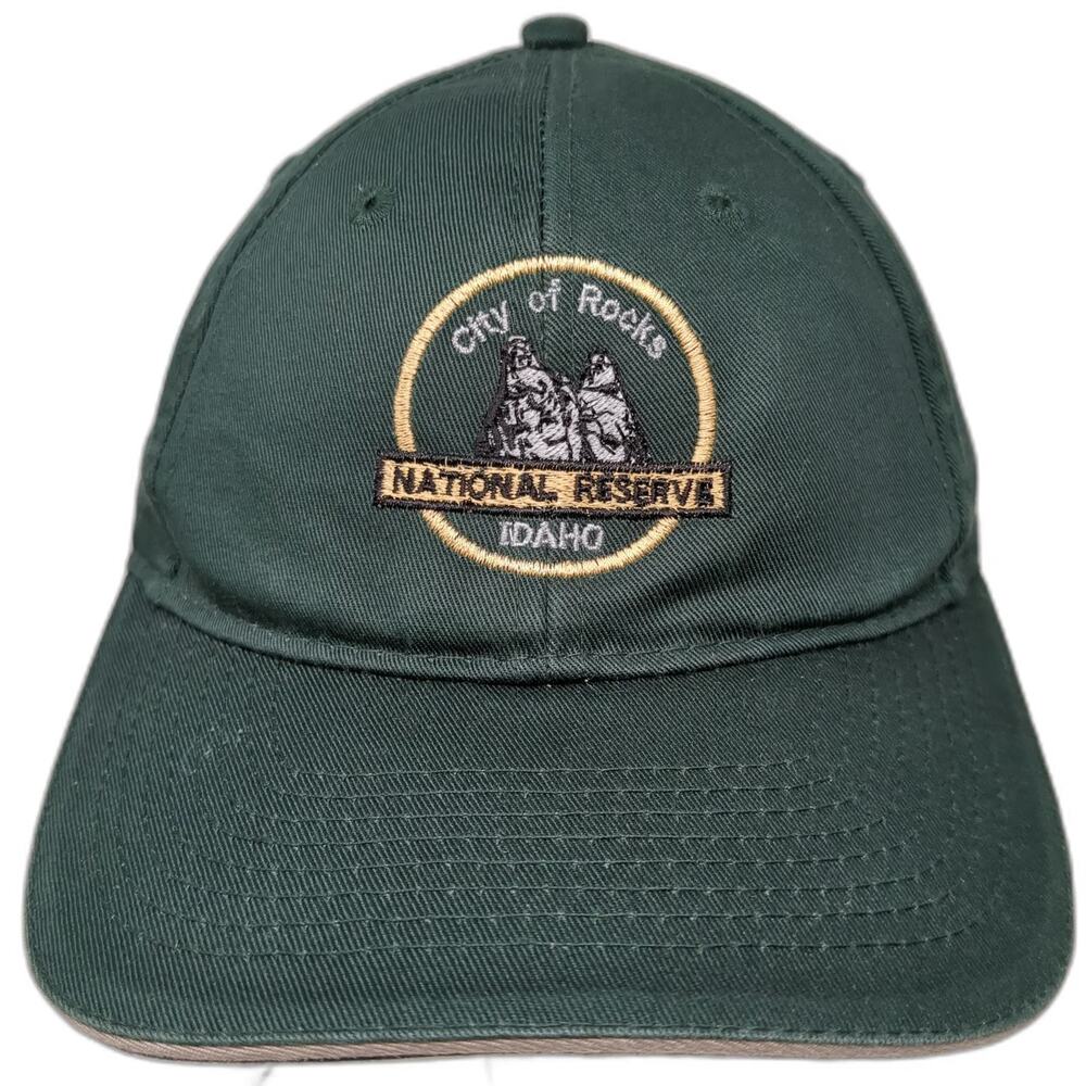 Port & Company Baseball Cap Green One Size City of Rocks National Reserve Hat